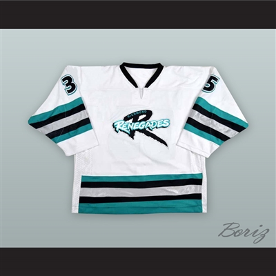 Marc Magliarditi 35 Richmond Renegades White Hockey Jersey