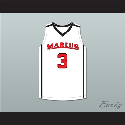 Marcus Smart 3 Edward S. Marcus High School Marauders White Basketball Jersey 3