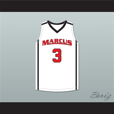 Marcus Smart 3 Edward S. Marcus High School Marauders White Basketball Jersey 4