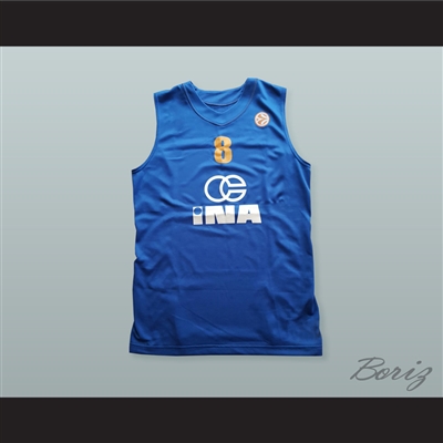 Mario Hezonja 8 KK Zagreb Osiguranje Basketball Jersey with Patch