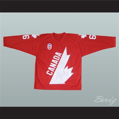 Mario Lemieux 66 Canada Cup Hockey Jersey Red
