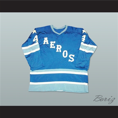Mark Howe 4 WHA Houston Aeros Hockey Jersey