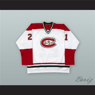 Mark Parrish 21 St. Cloud State Huskies White Hockey Jersey