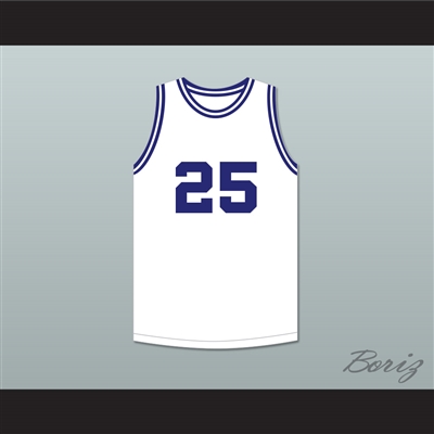 Mark Price 25 Enid High School Plainsman White Basketball Jersey 1