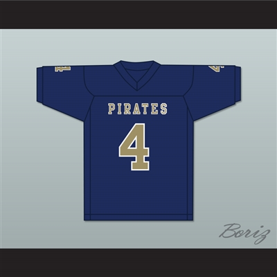 Markiese King 4 Independence Community College Pirates Dark Blue Football Jersey