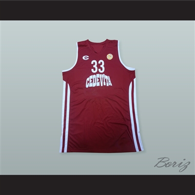 Marko Tomas 33 KK Cedevita Zagreb Basketball Jersey with Patch