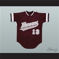 Derek Jeter Kalamazoo Central High School Maroon Giants Baseball Jersey