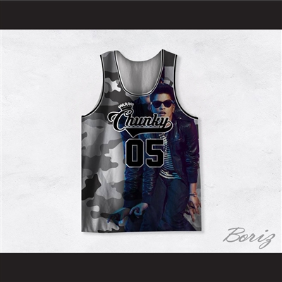 Bruno Mars 05 Chunky Gray Camouflage Basketball Jersey