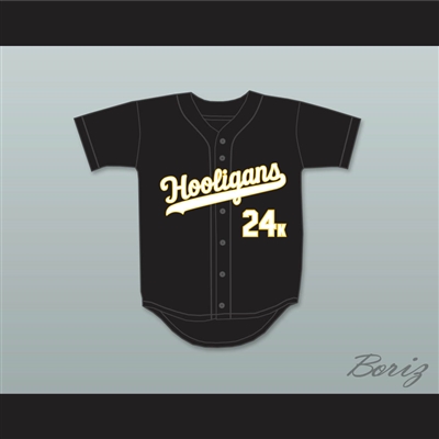 Mars 24K Hooligans Black Baseball Jersey