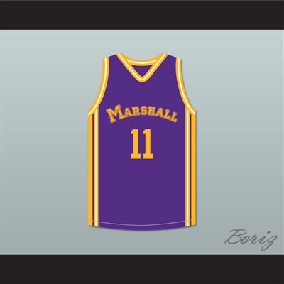 Arthur Agee 11 John Marshall Metropolitan High School Purple Basketball Jersey Hoop Dreams