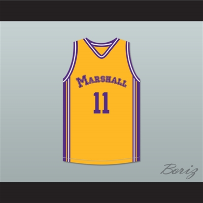 Arthur Agee 11 John Marshall Metropolitan High School Yellow Basketball Jersey Hoop Dreams