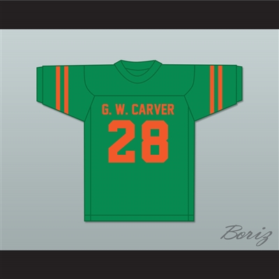 Marshall Faulk 28 G. W. Carver High School Rams Kelly Green Football Jersey 2