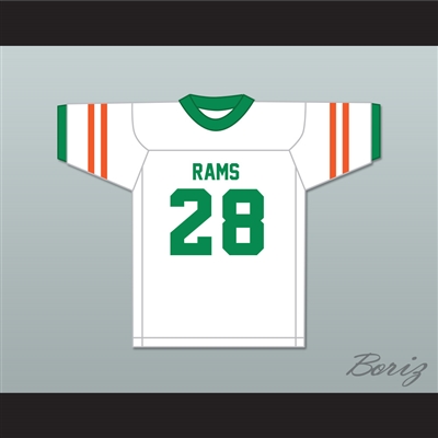 Marshall Faulk 28 G. W. Carver High School Rams White Football Jersey 2