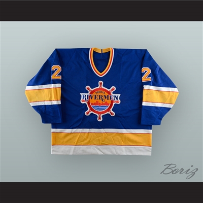Martin Hamrlik 2 Peoria Rivermen Blue Hockey Jersey