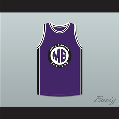 Martin Payne 23 Morris Brown College Purple Basketball Jersey