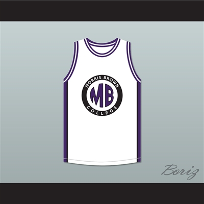 Martin Payne 23 Morris Brown College White Basketball Jersey