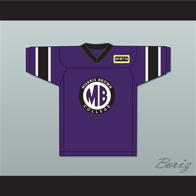 Martin Payne 23 Morris Brown College Purple Football Jersey with Martin Patch