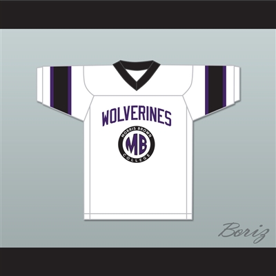 Martin Payne 23 Morris Brown College Wolverines White Football Jersey