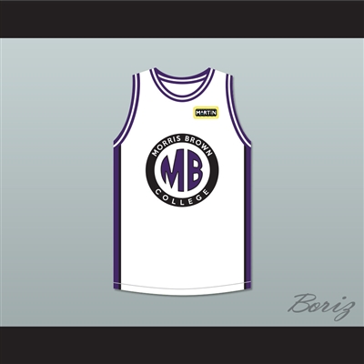 Martin Payne 23 Morris Brown College White Basketball Jersey with Martin Patch