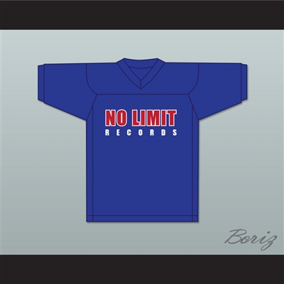 Master P 96 Ice Cream Man No Limit Records Blue Football Jersey