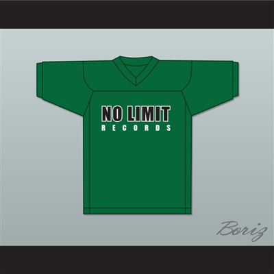 Master P 96 Ice Cream Man No Limit Records Green Football Jersey