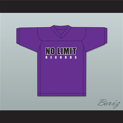Master P 96 Ice Cream Man No Limit Records Purple Football Jersey