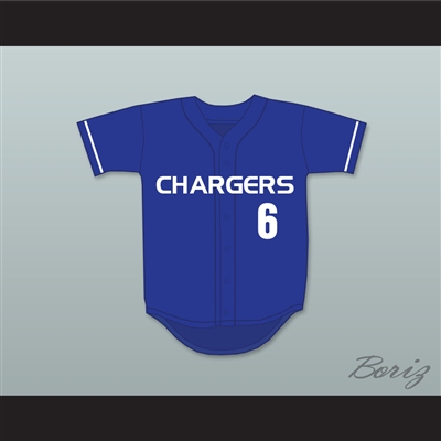 Matt Chapman 6 El Toro High School Chargers Blue Baseball Jersey 1