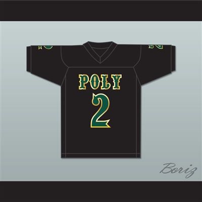 Matt Corral 2 Long Beach Polytechnic High School Jackrabbits Black Football Jersey 2