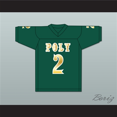 Matt Corral 2 Long Beach Polytechnic High School Jackrabbits Dark Green Football Jersey 2