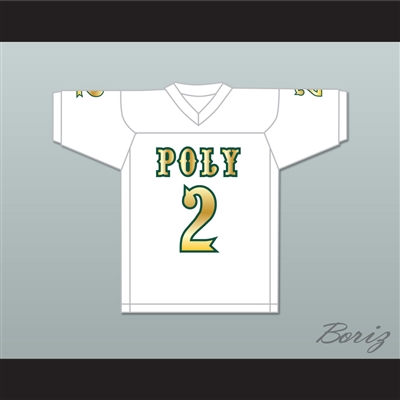 Matt Corral 2 Long Beach Polytechnic High School Jackrabbits White Football Jersey 2