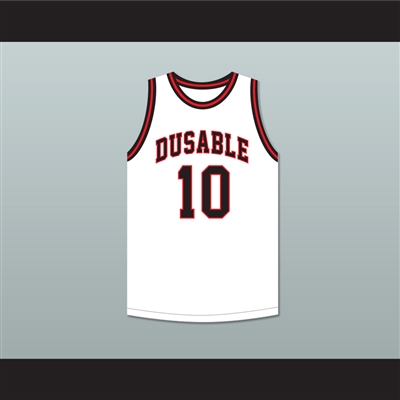 Maurice Cheeks 10 DuSable High School Panthers White Basketball Jersey 2