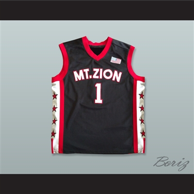 Tracy McGrady 1 Mount Zion Christian Academy Black Basketball Jersey