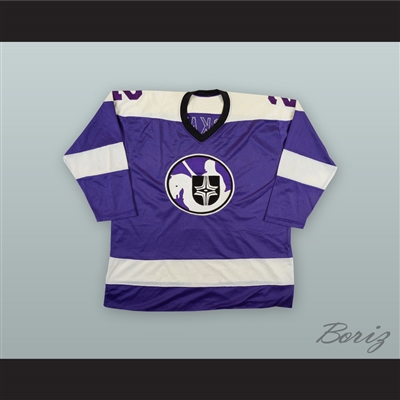 1975-76 WHA Ray McKay 2 Cleveland Crusaders Purple Hockey Jersey