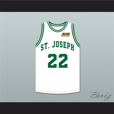 Anfernee Hardaway Butch McRae 22 St Joseph High School White Basketball Jersey with Blue Chips Patch