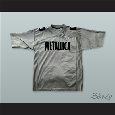 Metallica 00 Silver Gray Football Jersey