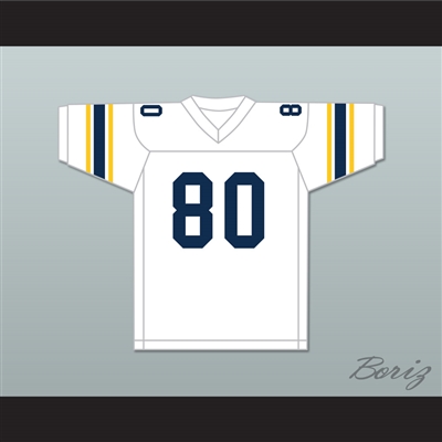 Michael Irvin 80 St. Thomas Aquinas High School Raiders White Football Jersey 1