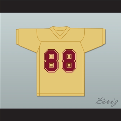 Michael Irvin 88 Heartland State University Comebacks Gold Practice Football Jersey