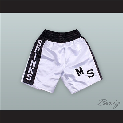 Michael 'Jinx' Spinks White Boxing Shorts