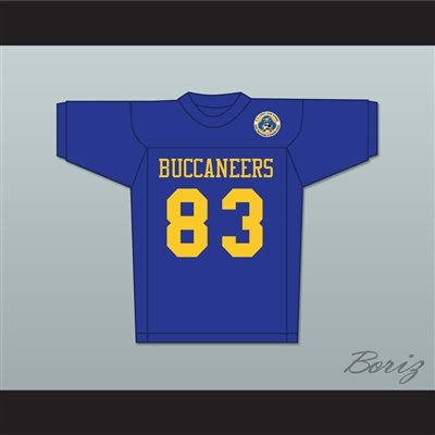 Michael Jordan 83 Laney High School Buccaneers Blue Football Jersey with Patch