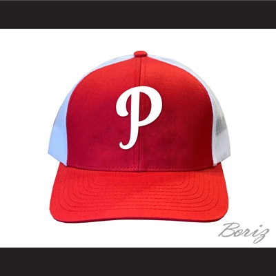 Michael Jordan Parkers Little League Red with White Mesh Baseball Hat