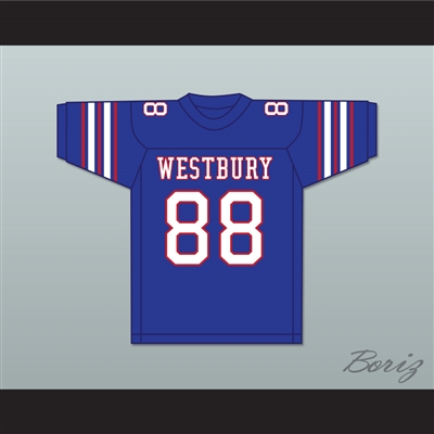Michael Strahan 88 Westbury High School Huskies Blue Football Jersey