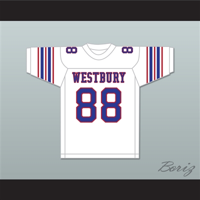 Michael Strahan 88 Westbury High School Huskies White Football Jersey