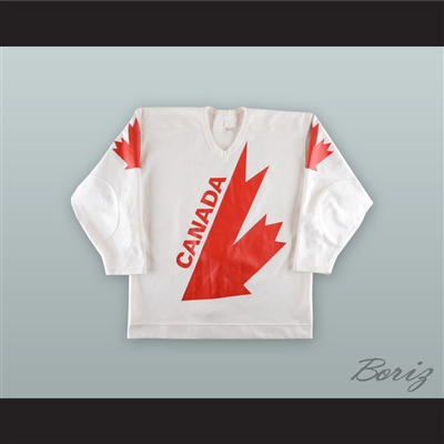 Michel Goulet 15 Team Canada Canada Cup White Hockey Jersey