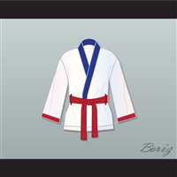 'Irish' Micky Ward White Satin Half Boxing Robe