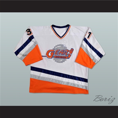 Mike Brusseau Saginaw/Ohio Gears Hockey Jersey