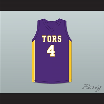 Mike Evans 4 Ball High School Tors Purple Basketball Jersey