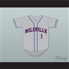 Mike Trout 1 Millville Senior High School Thunderbolts Gray Baseball Jersey 1