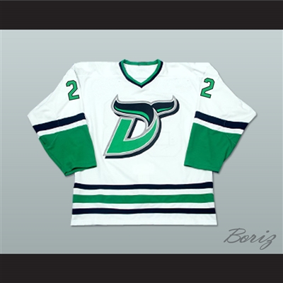 Mike Vallely 22 Danbury Whalers White Hockey Jersey