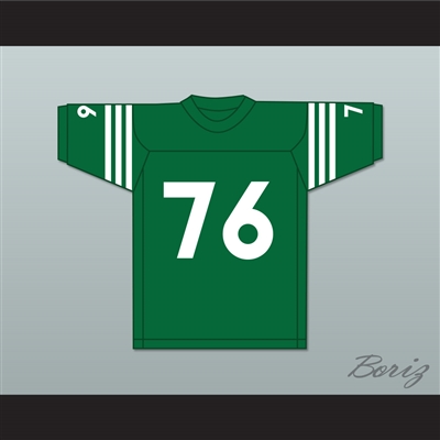 Mike Webster 76 Rhinelander High School Hodags Green Football Jersey 1