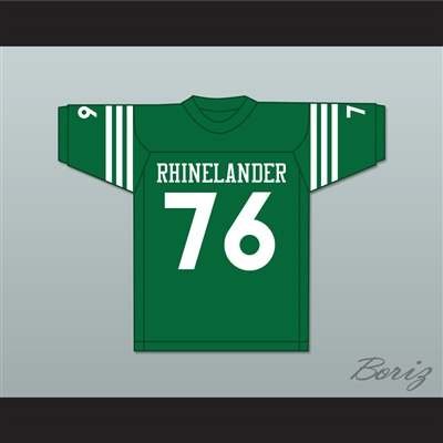 Mike Webster 76 Rhinelander High School Hodags Green Football Jersey 2
